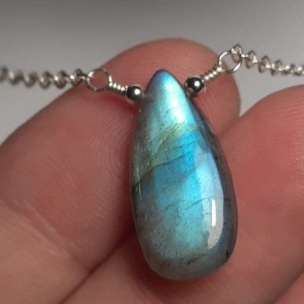 Labradorite & 925 SS Necklace